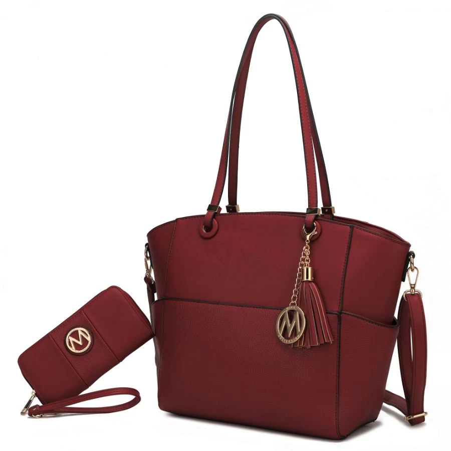 MKF Collection by Mia k. Prisha Vegan Leather Women’s Tote Bag with Wallet - 2 pieces 10 MKF Collection by Mia k. Prisha Vegan Leather Women’s Tote Bag with Wallet - 2 pieces - Image 10