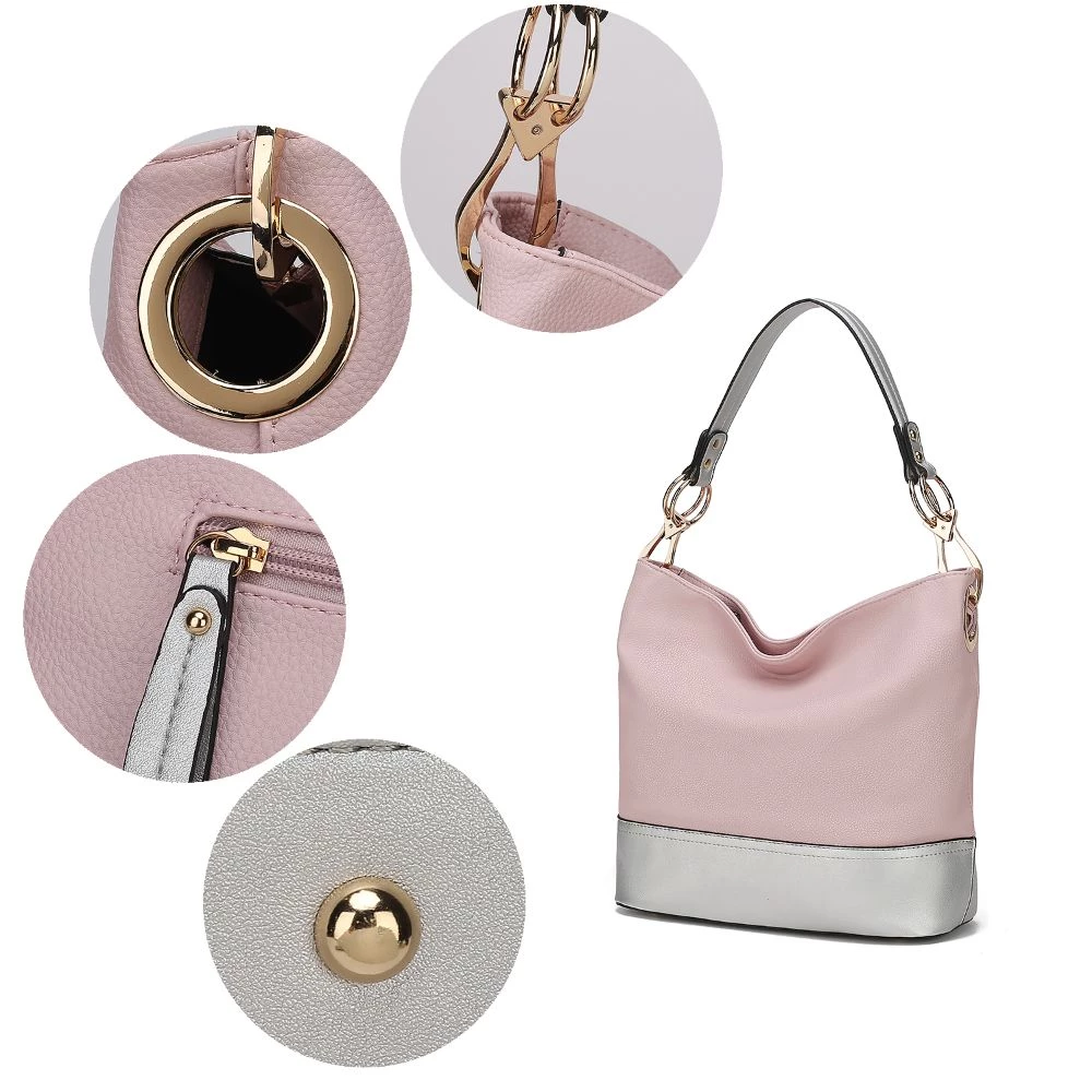 MKF Collection by Mia K Magnolia Vegan Leather Women’s Hobo Handbag with wallet 3 MKF Collection by Mia K Magnolia Vegan Leather Women’s Hobo Handbag with wallet - Image 3