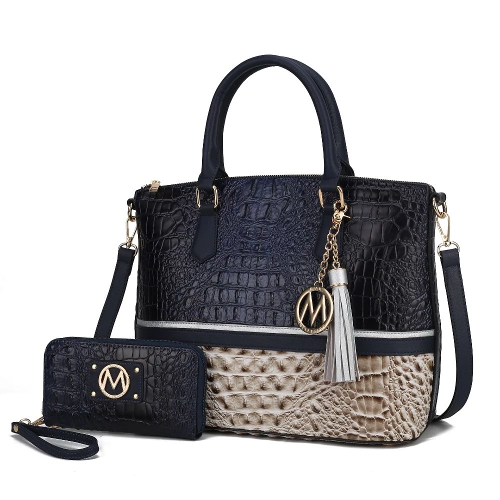 MKF Collection by Mia k. Autumn Crocodile Skin Tote Bag with Wallet for women 13 MKF Collection by Mia k. Autumn Crocodile Skin Tote Bag with Wallet for women - Image 13