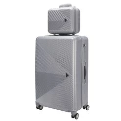 MKF Collection by Mia k. Felicity Carry-on Hardside Spinner and Cosmetic Case Set 2 pieces