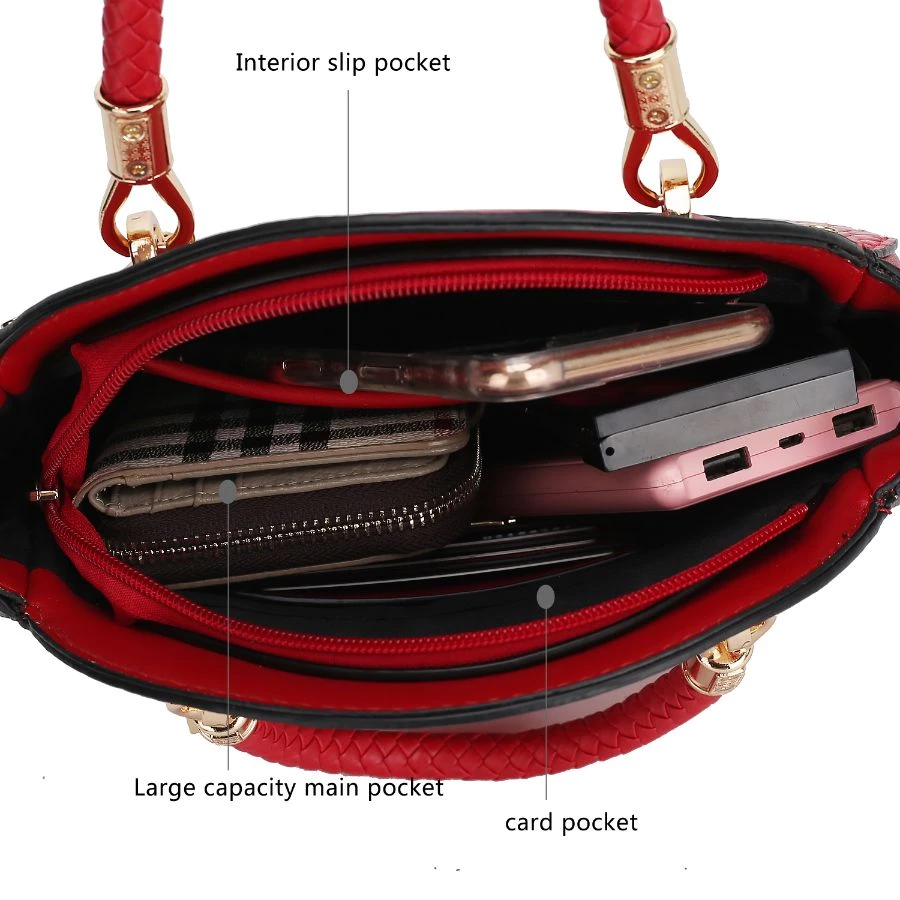 MKF Collection by Mia k. Nobella Croco Crossbody Handbag for Women's 5 MKF Collection by Mia k. Nobella Croco Crossbody Handbag for Women's - Image 5