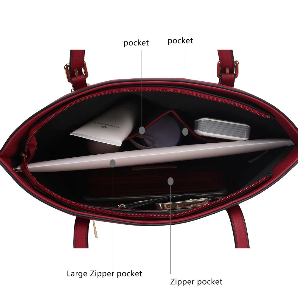 MKF Collection by Mia k. Emery Vegan Leather Women’s Tote Bag with Wallet - 2 pieces 6 MKF Collection by Mia k. Emery Vegan Leather Women’s Tote Bag with Wallet - 2 pieces - Image 6