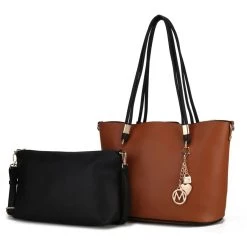 MKF Collection by Mia k. Malay Vegan Leather Women&rsquo;s Tote Bag with Cosmetic Pouch &ndash; 2 pieces -Mkf Collection Shop ea29c7c0218744a8b27770cb25c994d9 5240a0d9 e067 4591 8d10 e0b9ed06441a 1080x