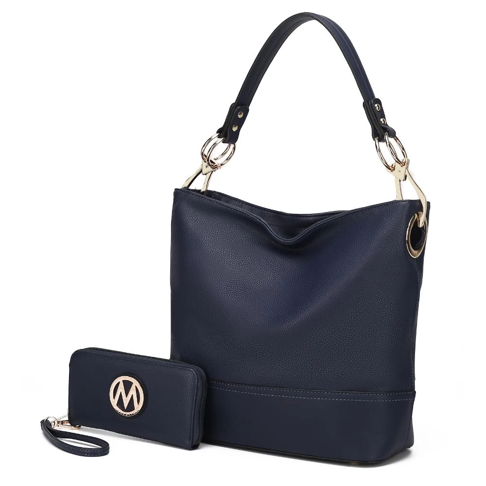 MKF Collection by Mia K Magnolia Vegan Leather Women’s Hobo Handbag with wallet 15 MKF Collection by Mia K Magnolia Vegan Leather Women’s Hobo Handbag with wallet - Image 15