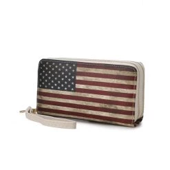 MKF Collection by Mia k. Uriel Vegan Leather Women’s FLAG Wristlet Wallet