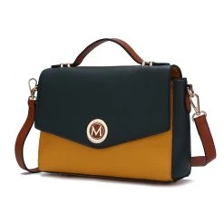 MKF Collection by Mia k. Zayla Color Block Vegan Leather Women&rsquo;s Shoulder bag
