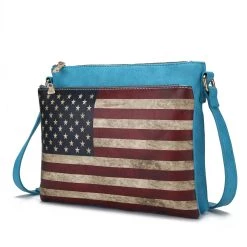 MKF Collection by Mia k. Madeline Printed Flag Vegan Leather Women’s Crossbody Bag