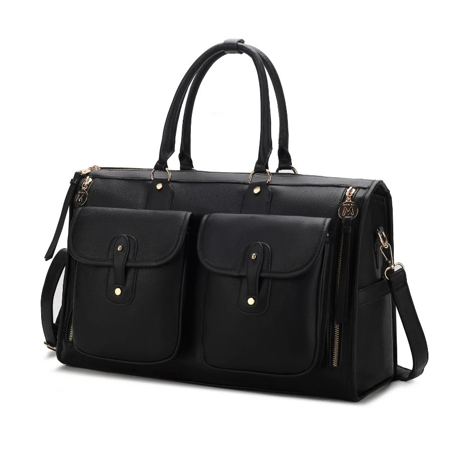 MKF Collection by Mia k. Genevieve Color Block Vegan Leather Women’s Duffle Bag 15 MKF Collection by Mia k. Genevieve Color Block Vegan Leather Women’s Duffle Bag - Image 15