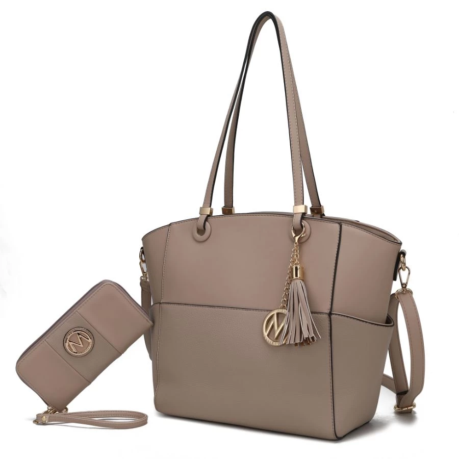 MKF Collection by Mia k. Prisha Vegan Leather Women’s Tote Bag with Wallet - 2 pieces 17 MKF Collection by Mia k. Prisha Vegan Leather Women’s Tote Bag with Wallet - 2 pieces - Image 17
