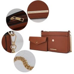 MKF Collection by Mia k. Maribel Vegan Leather Women&rsquo;s 3-in-1 Crossbody Bag -Mkf Collection Shop f7de8890c55e4c339c7e09cdcc28994f 7f029a12 380f 4a8b 9a89 d9736264a80c 1080x