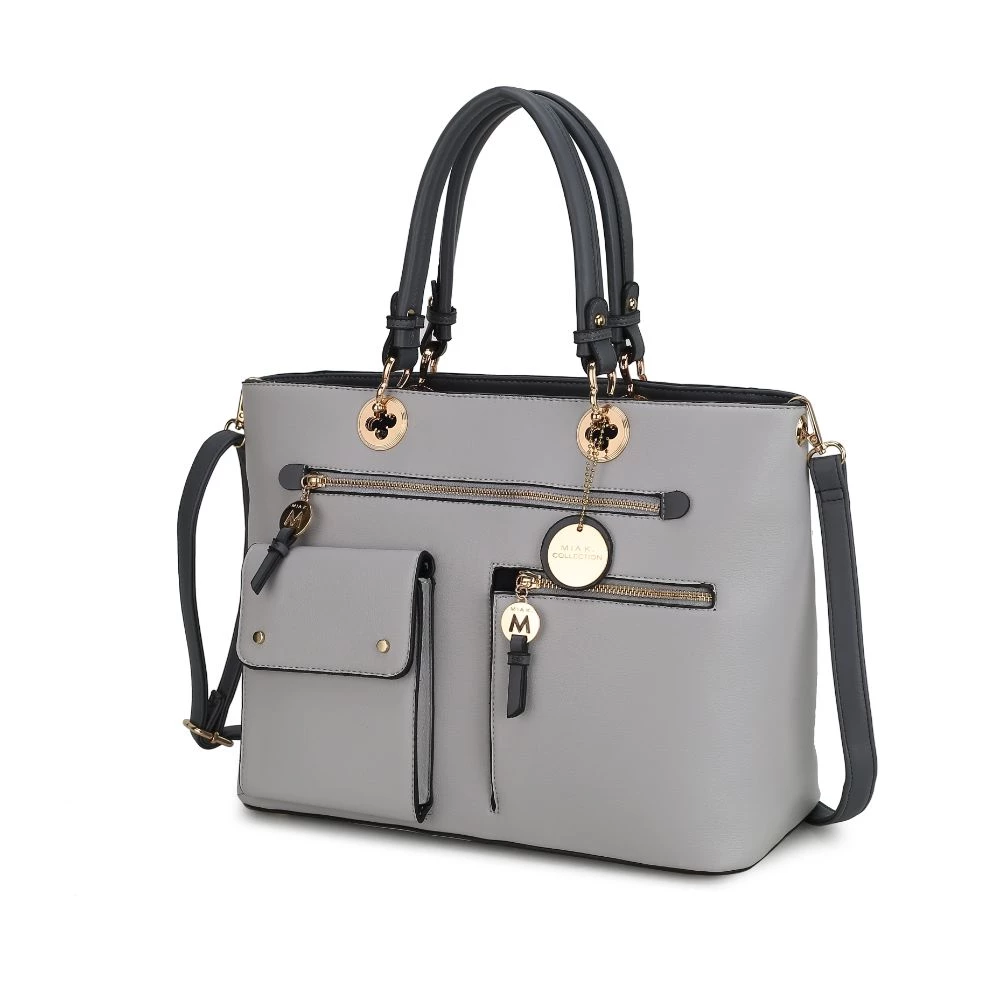 MKF Collection by Mia k. Julia Multi-Pocket Satchel Handbag for women 13 MKF Collection by Mia k. Julia Multi-Pocket Satchel Handbag for women - Image 13